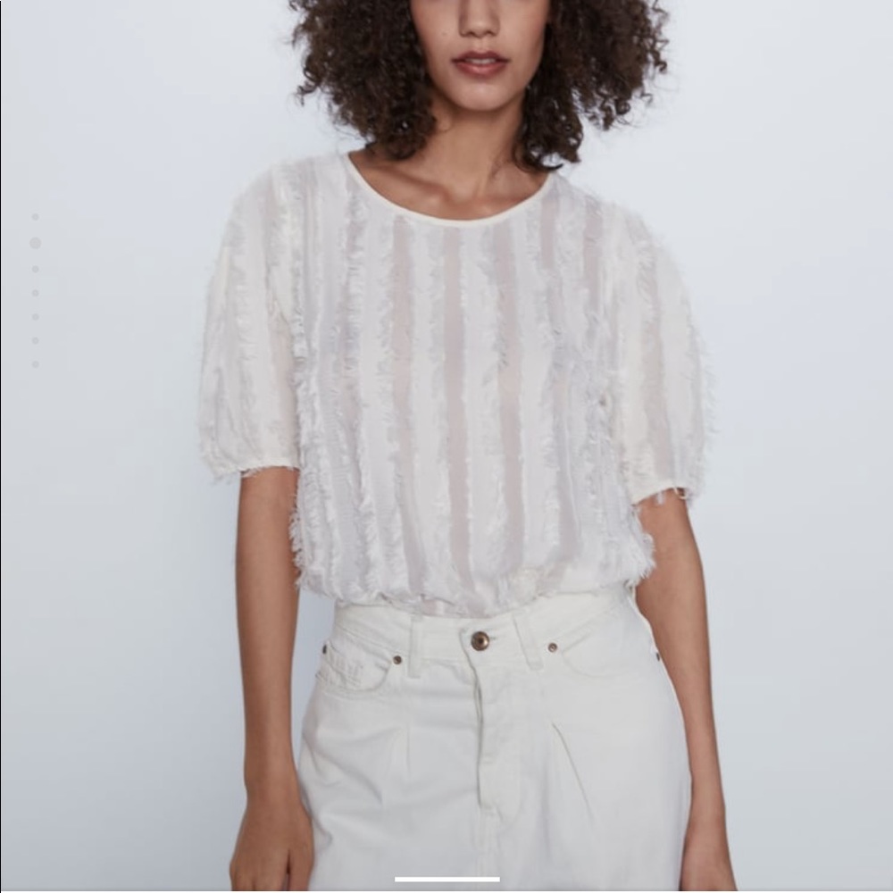 Zara Textured Top